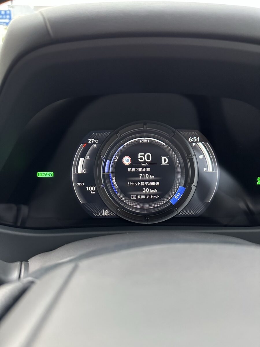 デジタルメーター 走行中