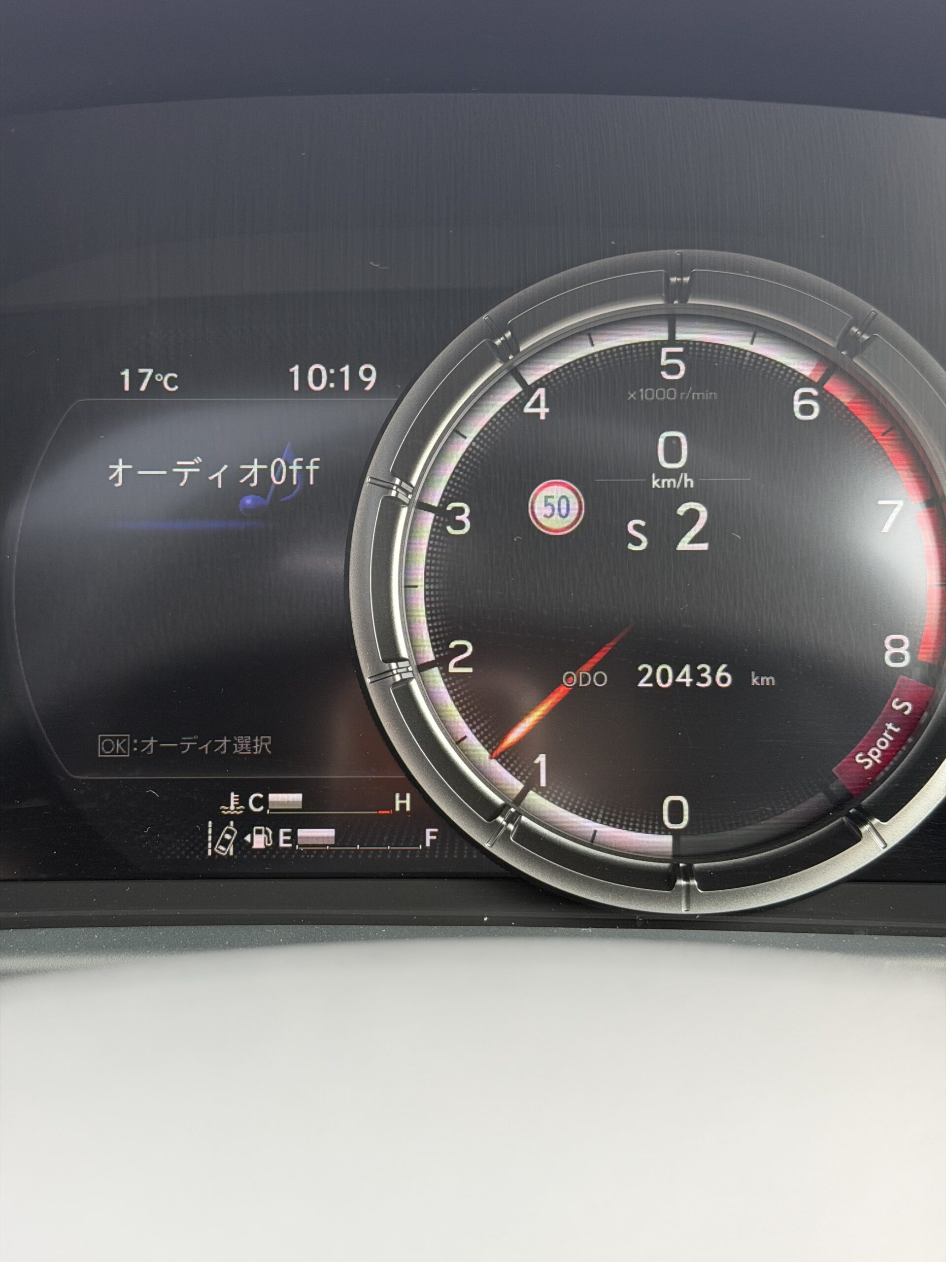 レクサスUX250h メーターパネル エネルギーモニター