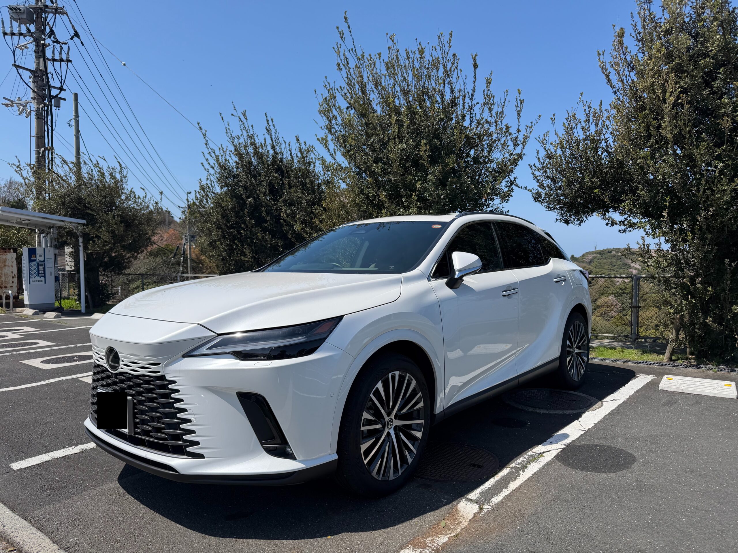 伊方きらら館の駐車場に停めたRX