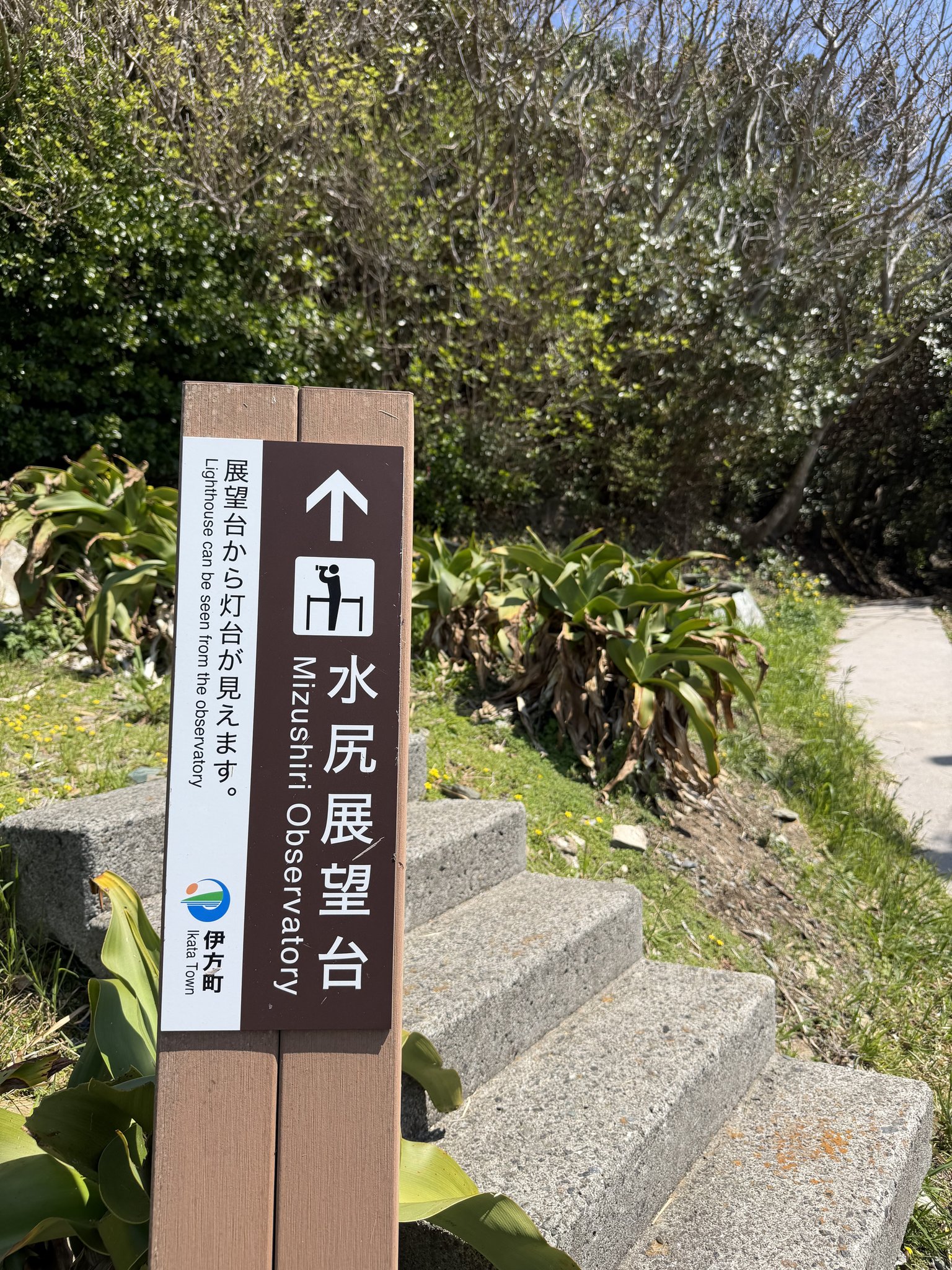 水尻展望台の案内板