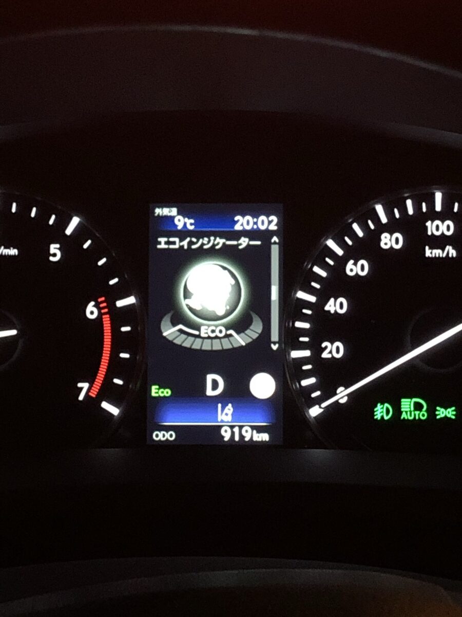 レクサスRX メーターパネル