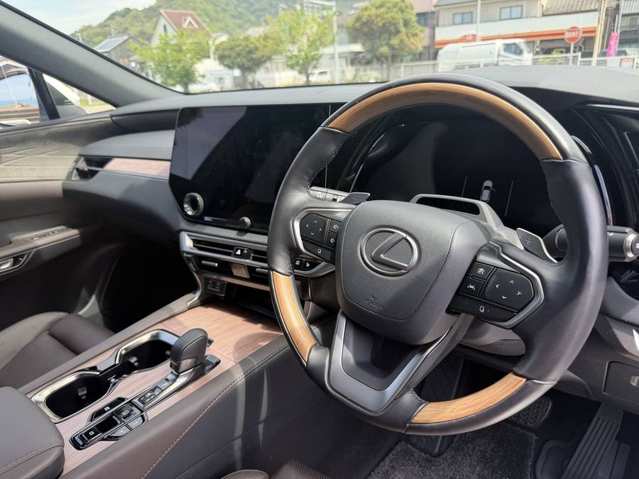 新型RX350h バージョンL バンブーオーナメントパネル ステアリング
