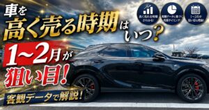 車を高く売る時期はいつ？1〜2月が狙い目な客観データのアイキャッチ（レクサスRX）
