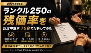 ランクル250の残価率を認定中古車75台で分析してみた