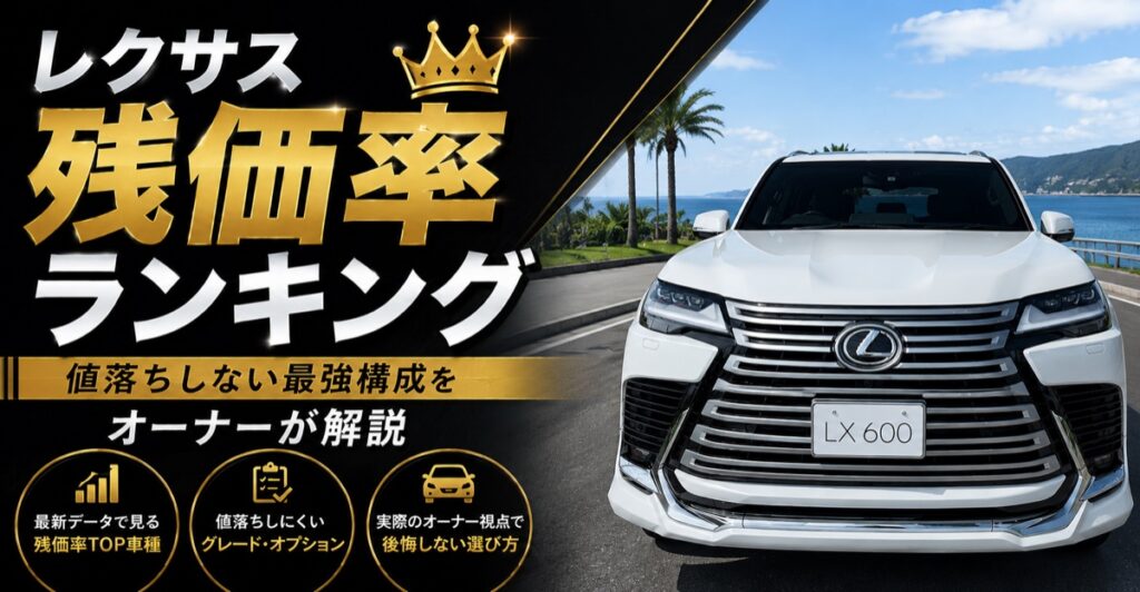 レクサス残価率ランキング｜値落ちしない最強構成をオーナーが解説