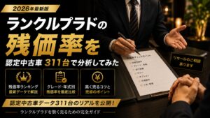 ランクルプラドの残価率を認定中古車311台で分析してみた
