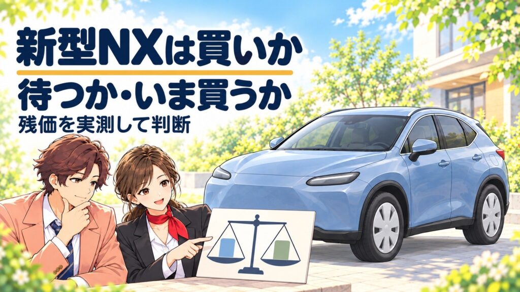 新型レクサスNXは買いか｜おすすめグレードを残価実測で判断