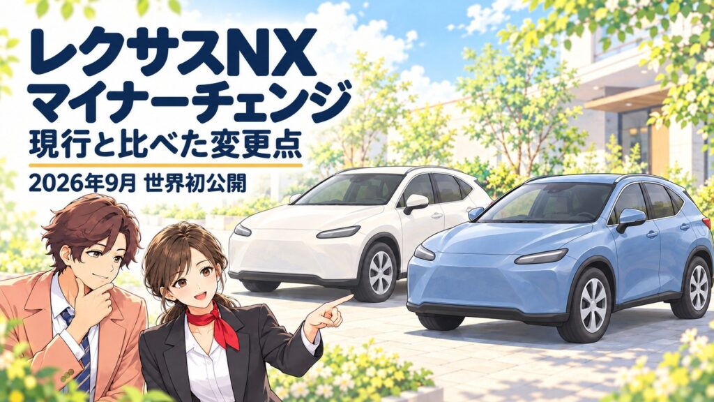 レクサスNXマイナーチェンジ｜現行と比較した変更点まとめ